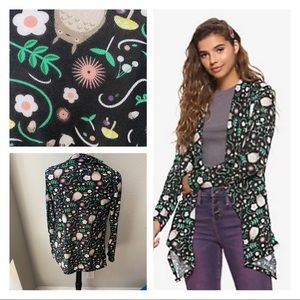 studio ghibli my neighbor totoro embroidered girls open cardigan